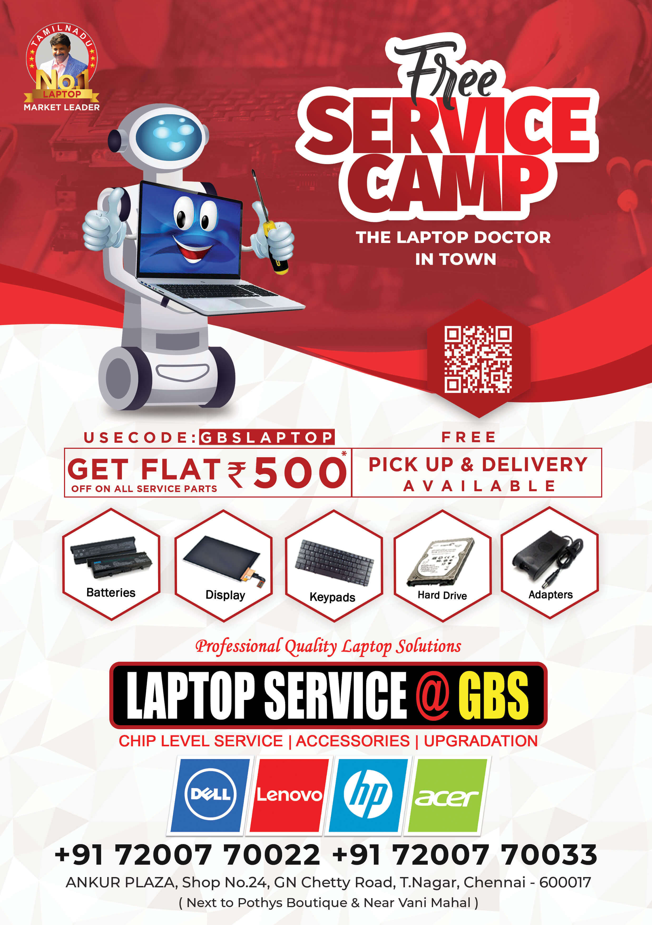 laptop repair camp in t nagar chennai 